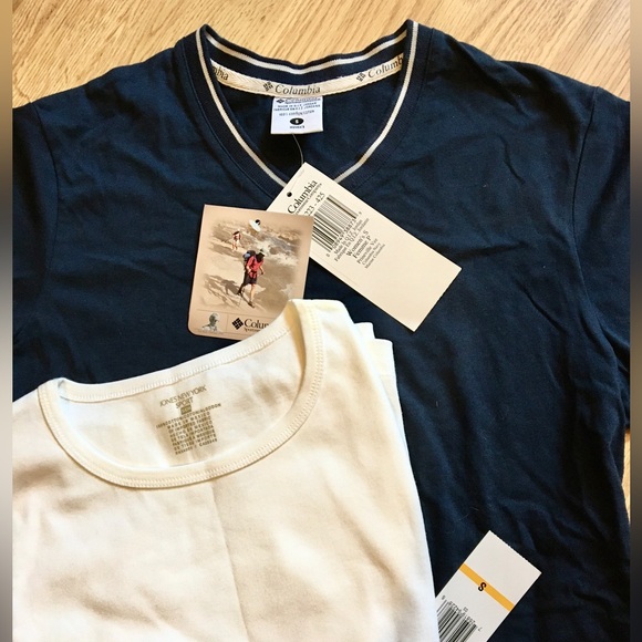 NWT Columbia Sportswear navy tee and white Jones New York long sleeve tee - Picture 8 of 9